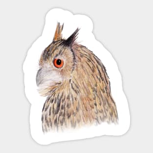 Horned Owl Sticker